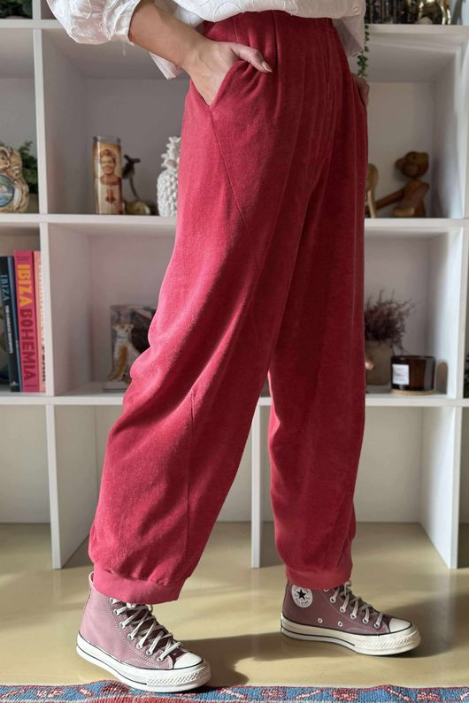 Terry B Classic Relaxed Pant Strawberry Crush